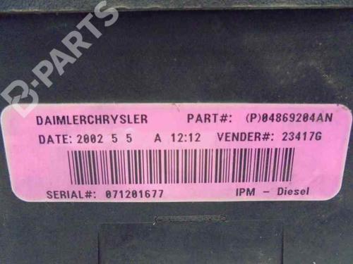 Fuse box CHRYSLER VOYAGER IV (RG, RS) | BP2465404E1