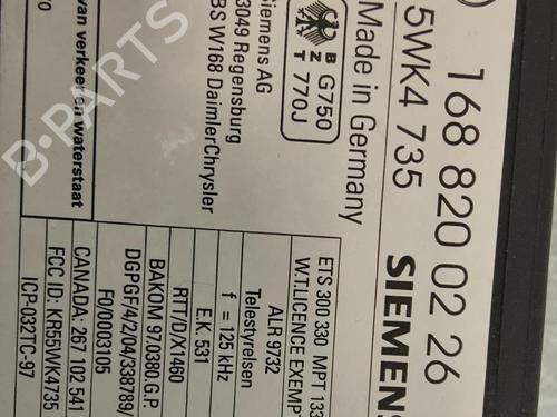 Control unit MERCEDES-BENZ A-CLASS (W168)  | BP15710495M11 