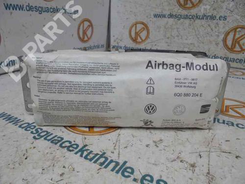 Airbag do passageiro SEAT IBIZA III (6L1) 1.9 TDI (100 hp) 6Q0880204E | 6Q0880204E | 00217B7JK0K1 | P600916200A |