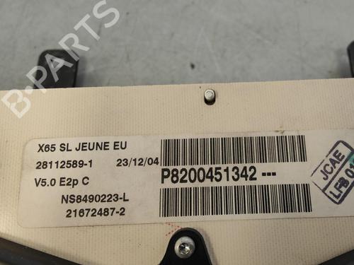 Instrument cluster RENAULT CLIO II (BB_, CB_)  | BP12515492C47 