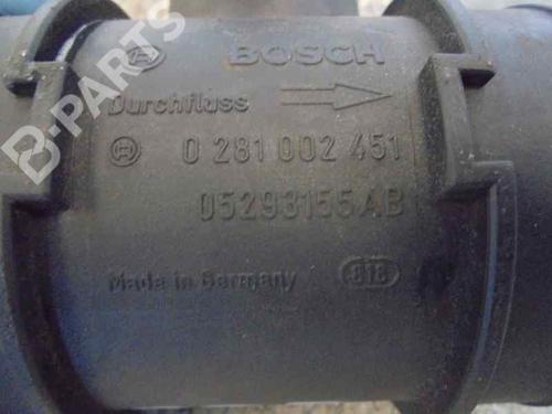 Mass air flow sensor CHRYSLER VOYAGER IV (RG, RS) 2.5 CRD | BP2482158M95 
