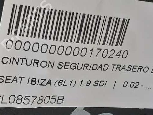 Rear right seatbelt SEAT IBIZA III (6L1)  | BP12717717I28 