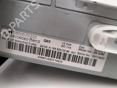 Radio MERCEDES-BENZ A-CLASS (W169) A 160 (169.031, 169.331) | BP12772846E6 