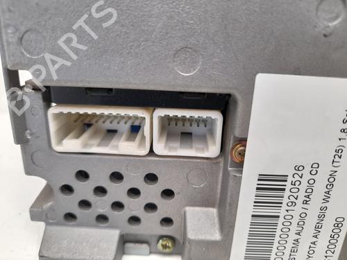 Radio TOYOTA AVENSIS Estate (_T25_) 1.8 VVT-i (ZZT251_, ZZT251R) | BP12729496E6 