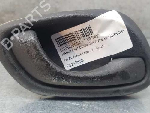 Used Front right interior door handle OPEL AGILA (A) (H00) 1.0 (F68) (60 hp) 12719536