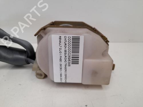 Sikkerhedssele bag højre RENAULT CLIO II (BB_, CB_) 1.2 (BB0A, BB0F, BB10, BB1K, BB28, BB2D, BB2H, CB0A,... (58 hp) 12772494
