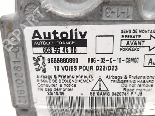 ECU airbags PEUGEOT 407 (6D_) 2.2 HDi 170 (6D4HTH) | BP12756311M53 