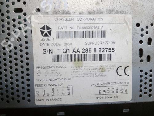 Radio CHRYSLER VOYAGER / GRAND VOYAGER III (GS_, NS_) 2.5 TD | BP12803675E6 
