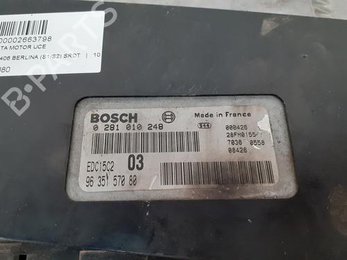 Engine control unit (ECU) PEUGEOT 406 (8B) 2.0 HDI 110 | BP12771248M57 
