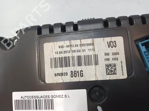 Instrument cluster VW POLO V (6R1, 6C1) 1.2 TDI | BP18413479C47 