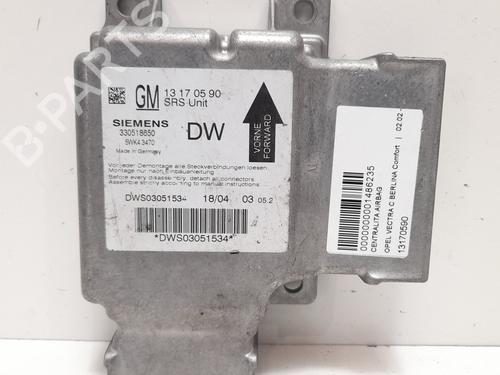 Kollisjonspute styreenhet OPEL VECTRA C (Z02) 1.9 CDTI (F69) (120 hp) 12709336