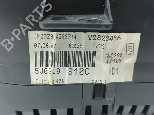 Instrument cluster SKODA FABIA II (542) 1.4 TDI | BP16538828C47 