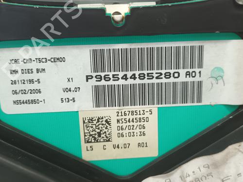 Instrument cluster PEUGEOT 307 Break (3E) 1.6 HDi 110 | BP12776238C47 