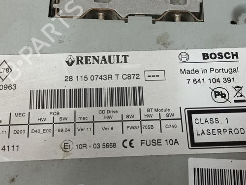 Radio RENAULT GRAND SCÉNIC III (JZ0/1_)  | BP14748969E6 