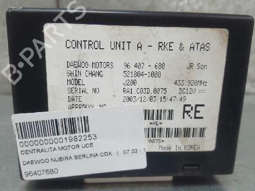Used Engine control unit (ECU) DAEWOO NUBIRA Saloon (J200) 1.8 (122 hp) 12732526