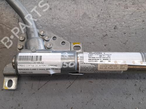 Right curtain airbag MERCEDES-BENZ C-CLASS (W203) C 220 CDI (203.008) | BP12778560C12 