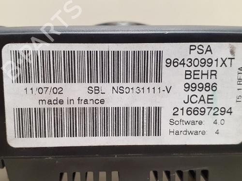 Climate control PEUGEOT 307 (3A/C) 2.0 HDi 90 | BP12763579I5 