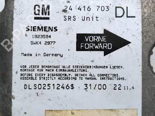 ECU airbags OPEL ASTRA G Saloon (T98) 1.7 DTI 16V (F69) | BP12701591M53 