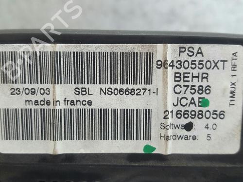 Climate control PEUGEOT 206 CC (2D) 1.6 16V (2DNFUF, 2DNFUR) | BP12734741I5 