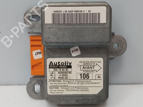 Used ECU airbags ECU airbags PEUGEOT 106 II (1A_, 1C_) 1.1 i (60 hp) 33720345 33720345