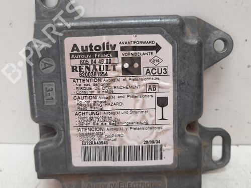 Calculateur Airbags RENAULT KANGOO (KC0/1_) 1.2 (KC0A, KC0K, KC0F, KC01) (58 hp) 12767229