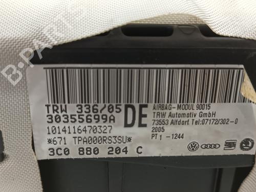 Passasjer kollisjonspute VW PASSAT B6 (3C2) 2.0 TDI | BP12849916C10 