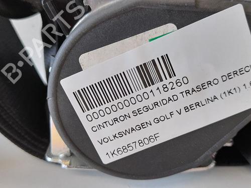 Rear right seatbelt VW GOLF V (1K1) 1.6 | BP12695220I28 