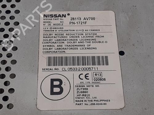 Radio NISSAN PRIMERA (P12) 2.0 | BP12766127E6 