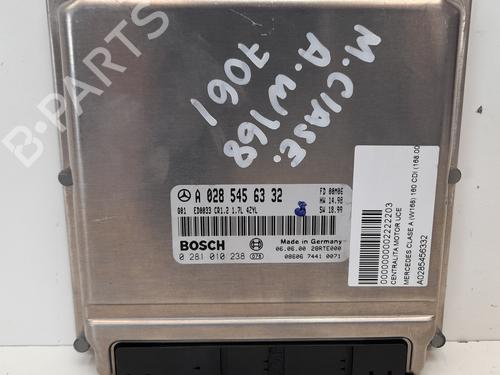 Used Engine control unit (ECU) MERCEDES-BENZ A-CLASS (W168) A 160 CDI (168.007) (60 hp) 12747941