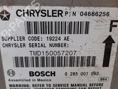 ECU airbags CHRYSLER VOYAGER / GRAND VOYAGER III (GS_, NS_) 2.5 TD | BP12730068M53 