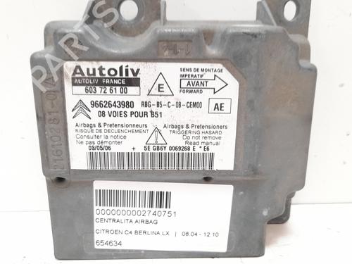 Used ECU airbags CITROËN C4 I (LC_) [2004-2014]  12774954
