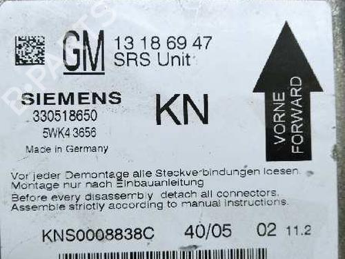 Kollisjonspute styreenhet OPEL VECTRA C (Z02) 1.9 CDTI (F69) | BP12729254M53 