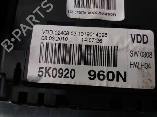 Instrument cluster VW GOLF VI (5K1) 1.6 TDI | BP12704674C47