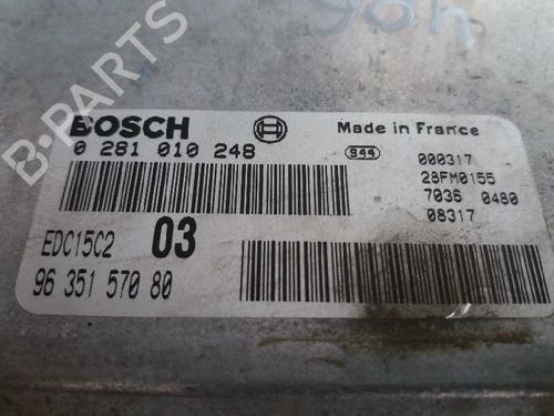 Engine control unit (ECU) PEUGEOT 406 (8B) 2.0 HDI 110 | BP12712842M57 