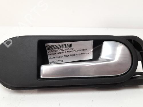 Used Rear right interior door handle VW GOLF PLUS V (5M1, 521) 1.9 TDI (105 hp) 12775522
