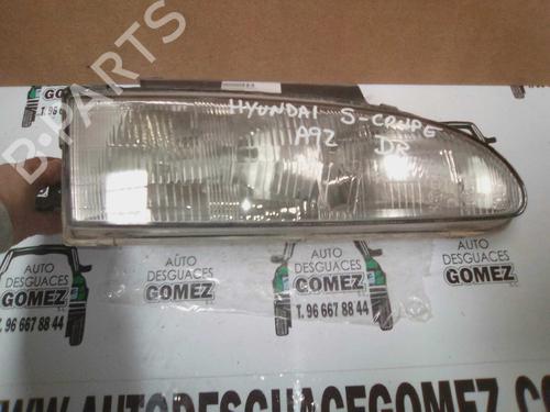 Used Right headlight HYUNDAI S COUPE (SLC) 1.5 i Turbo (116 hp) 12768338
