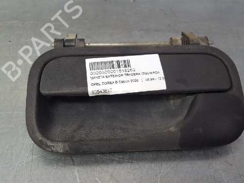 Türgriff hinten links außen für OPEL CORSA B (S93) 1.7 D (F08, F68, M68) (60 hp) 12710633