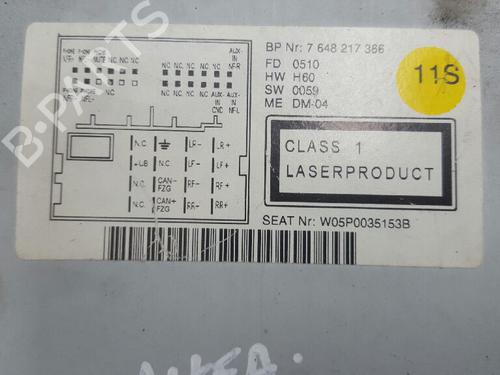 Radio SEAT ALTEA XL (5P5, 5P8)  | BP12725631E6 