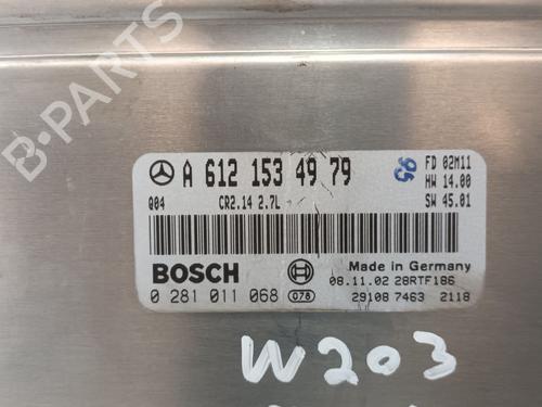 Used Engine control unit (ECU) Engine control unit (ECU) MERCEDES-BENZ C-CLASS (W203) C 270 CDI (203.016) (170 hp) 34437009 34437009