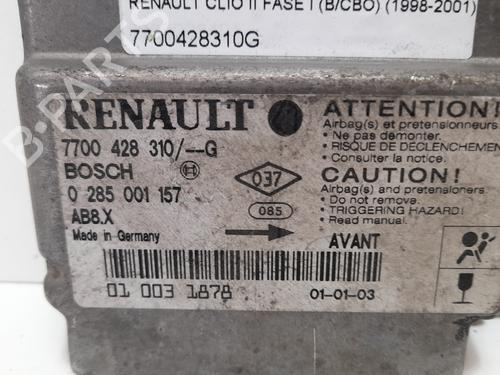 ECU airbags RENAULT CLIO II (BB_, CB_) 1.2 (BB0A, BB0F, BB10, BB1K, BB28, BB2D, BB2H, CB0A,... | BP12726080M53 