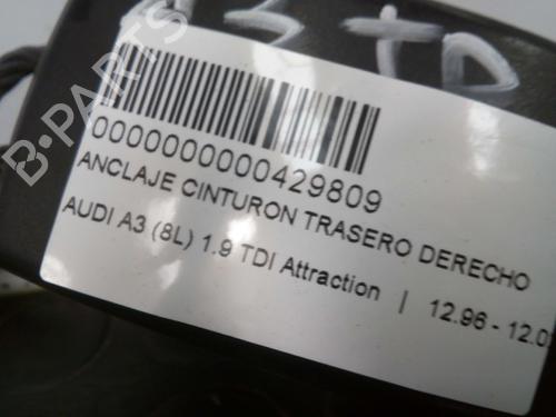 Used Seat buckle AUDI A3 (8L1) 1.9 TDI (110 hp) 13985054