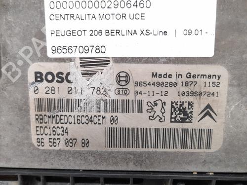 Engine control unit (ECU) PEUGEOT 206 Hatchback (2A/C) 1.4 HDi eco 70 | BP12782318M57 