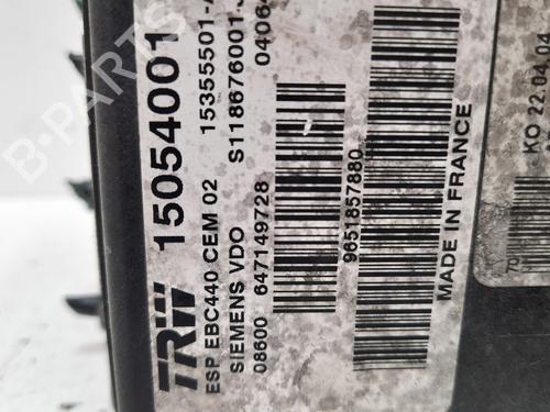ABS pump PEUGEOT 407 (6D_) 1.6 HDi 110 (6D9HZC, 6D9HYC) | BP12749921M43 