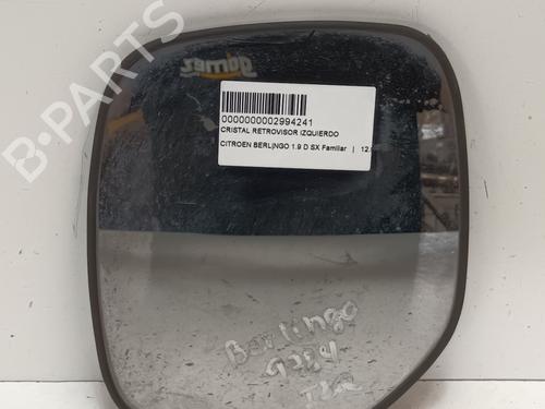 Used Left mirror glass CITROËN BERLINGO / BERLINGO FIRST Box Body/MPV (M_) 1.9 D 70 (MBWJZ, MCWJZ) (69 hp) 13982997