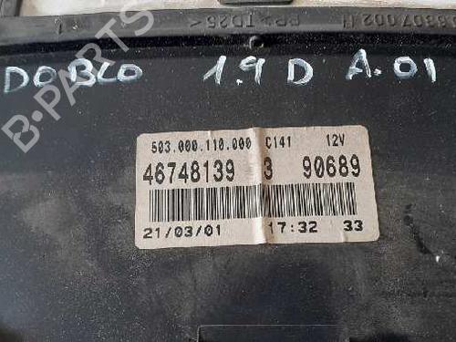 Instrument cluster FIAT DOBLO Box Body/MPV (223_) 1.9 D (223ZXB1A) | BP12744788C47 