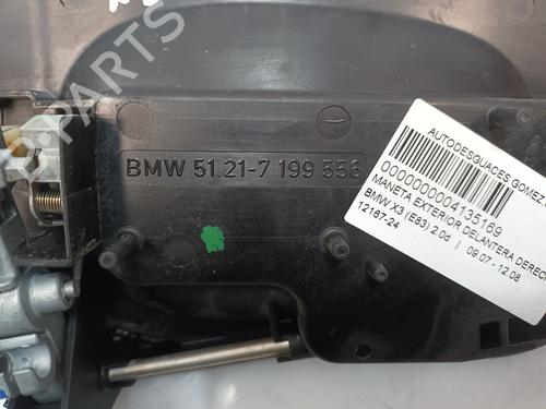 Front right exterior door handle BMW X3 (E83) xDrive 20 d | BP22899479C129 