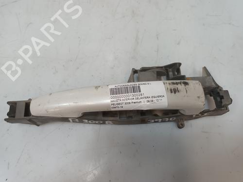 Used Front left exterior door handle PEUGEOT 3008 I MPV (0U_) 1.6 HDi (109 hp) 19665737