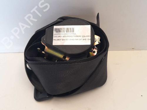 Used Rear left seatbelt PEUGEOT 206 CC (2D) 1.6 HDi 110 (109 hp) 12694764