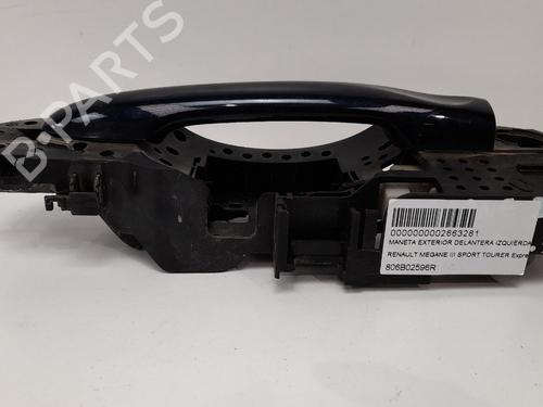 Front left exterior door handle RENAULT MEGANE III Grandtour (KZ0/1)  | BP12771213C128 