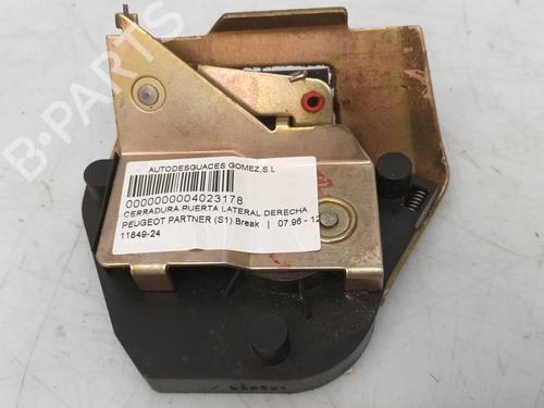 Used Rear right lock PEUGEOT PARTNER Box Body/MPV (5_, G_) [1996-2025]  28962422